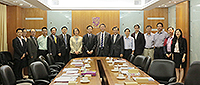 Representatives of CUHK pose for a group photo with delegates from SIAT after the meeting